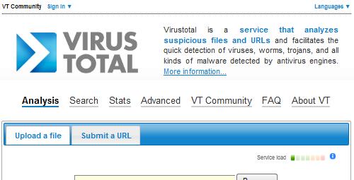 ویروس virustota com